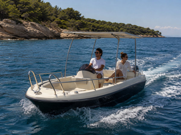 Bateau Sans permis Coque Open 480 – Demi-Journée (5 personnes)